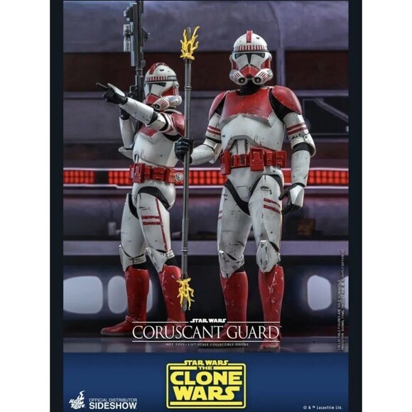 Hot Toys TMS025 Star Wars The Clone Wars Coruscant Guard 1/6 Figure SEALED - Picture 5 of 11